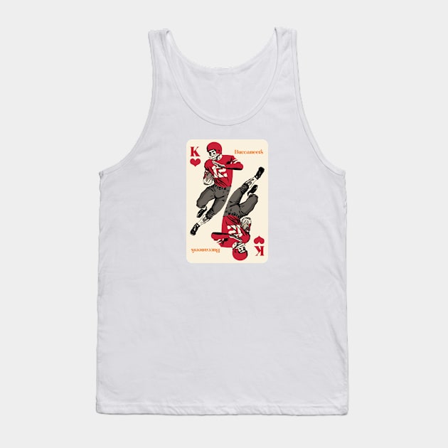 Tampa Bay Buccaneers King of Hearts Tank Top by Rad Love